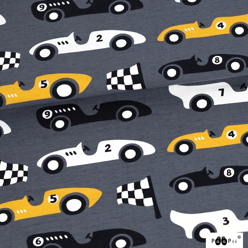 Jersey. Race cars, dark grey (last piece)