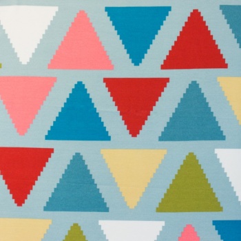 [S146R-61237] [S146R] Printed Canvas (Zigzag Triangle).jpg