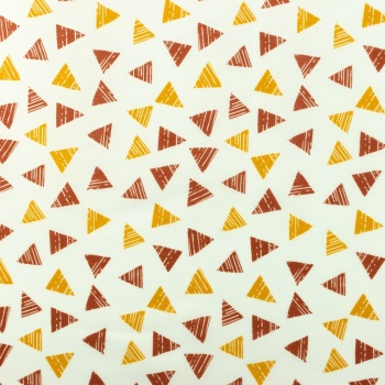 [S926R-181191] [S926R] Poplin Printed Triangle Stripe (Ochre).jpg