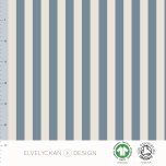 Puuvillane trikotaaž. Vertikaalsed sinised jooned