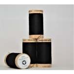 Black organic sewing thread