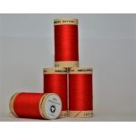 Red organic sewing thread