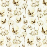 Poplin. Puuvillaõied, suured